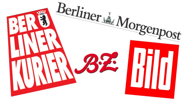 BILD - BZ - Berliner Morgenpost - Berliner Kurier Presseartikel über den Berliner Kurier schreiben über den Privatdetektiv Stefan Dudzus